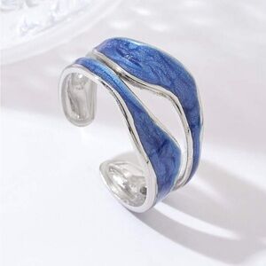 Blue wave Ring Q973